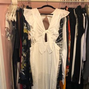 Bnwt white lace jumpsuit